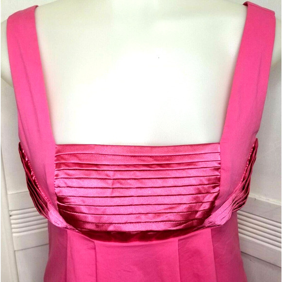 Solaris Babydoll Top Pink Low Back Satin Stretch - Picture 2 of 7